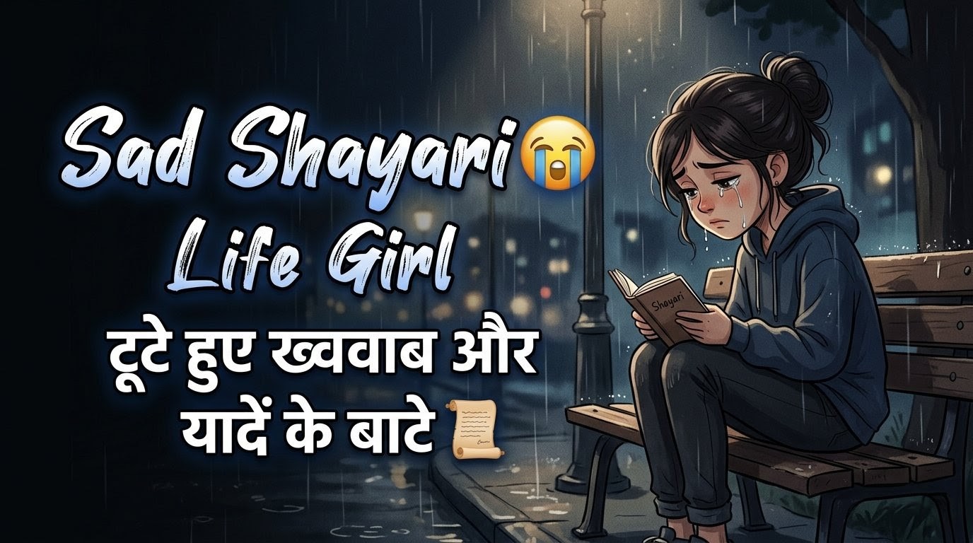 Sad Shayari😭 Life Girl Image Thumnail