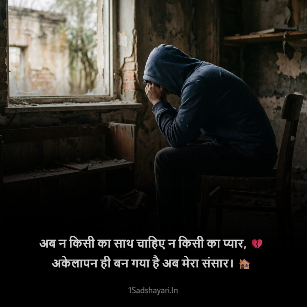 Broken Lonely Boy Shayari Lines With Emotional Depth