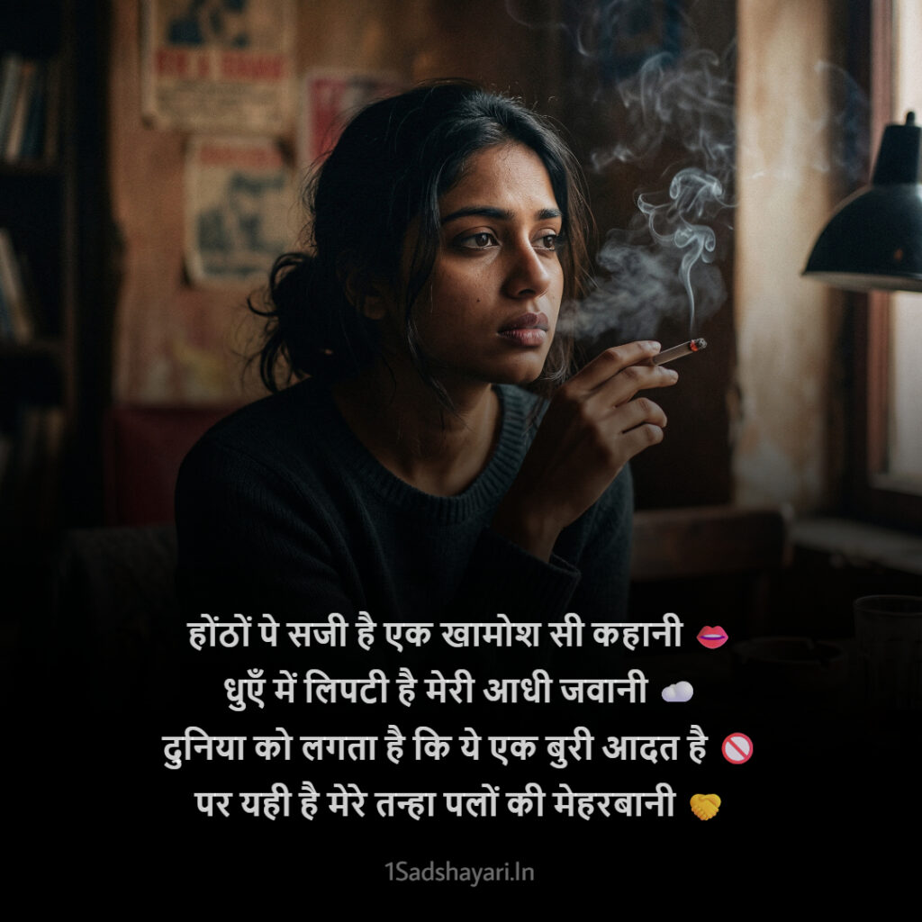 Attitude Shayari on Cigarette for Boys
