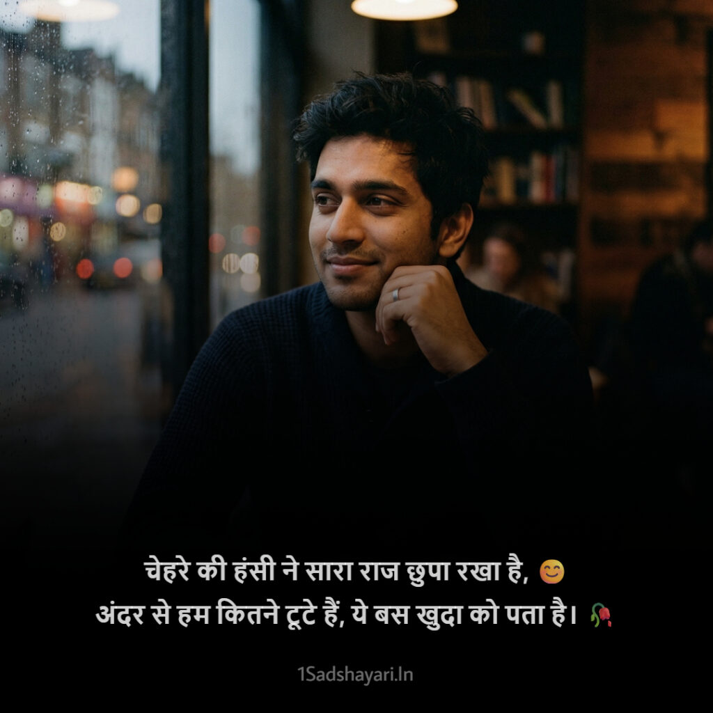 Painful Tears Shayari Lines For Boys Life Struggles