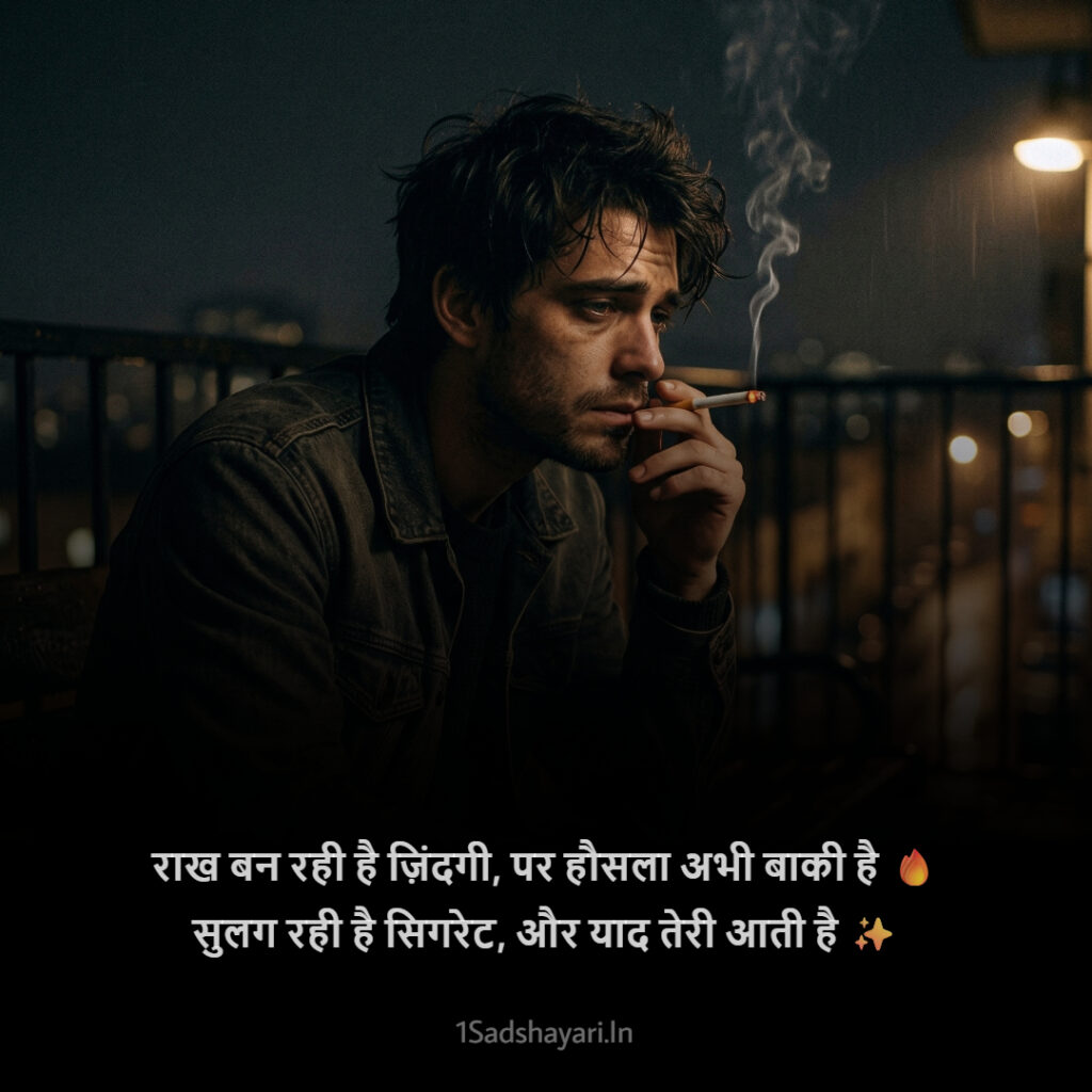 Recently updated Hindi cigarette shayari for smokers in 2026