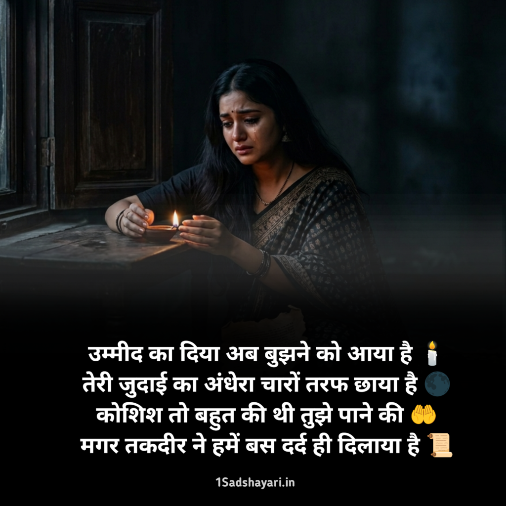 Hindi sad shayari with emojis easy to copy paste