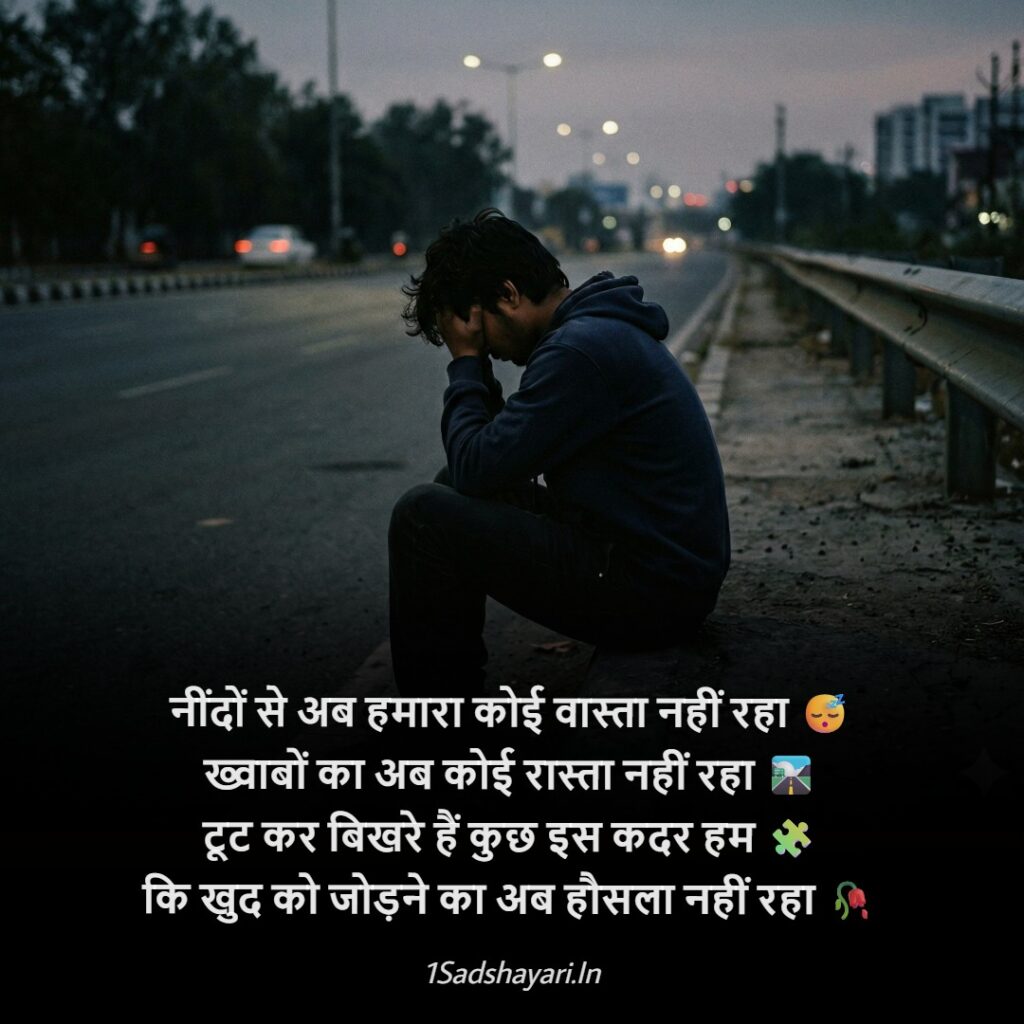 Painful alone sad shayari for boys expressing deep emotions