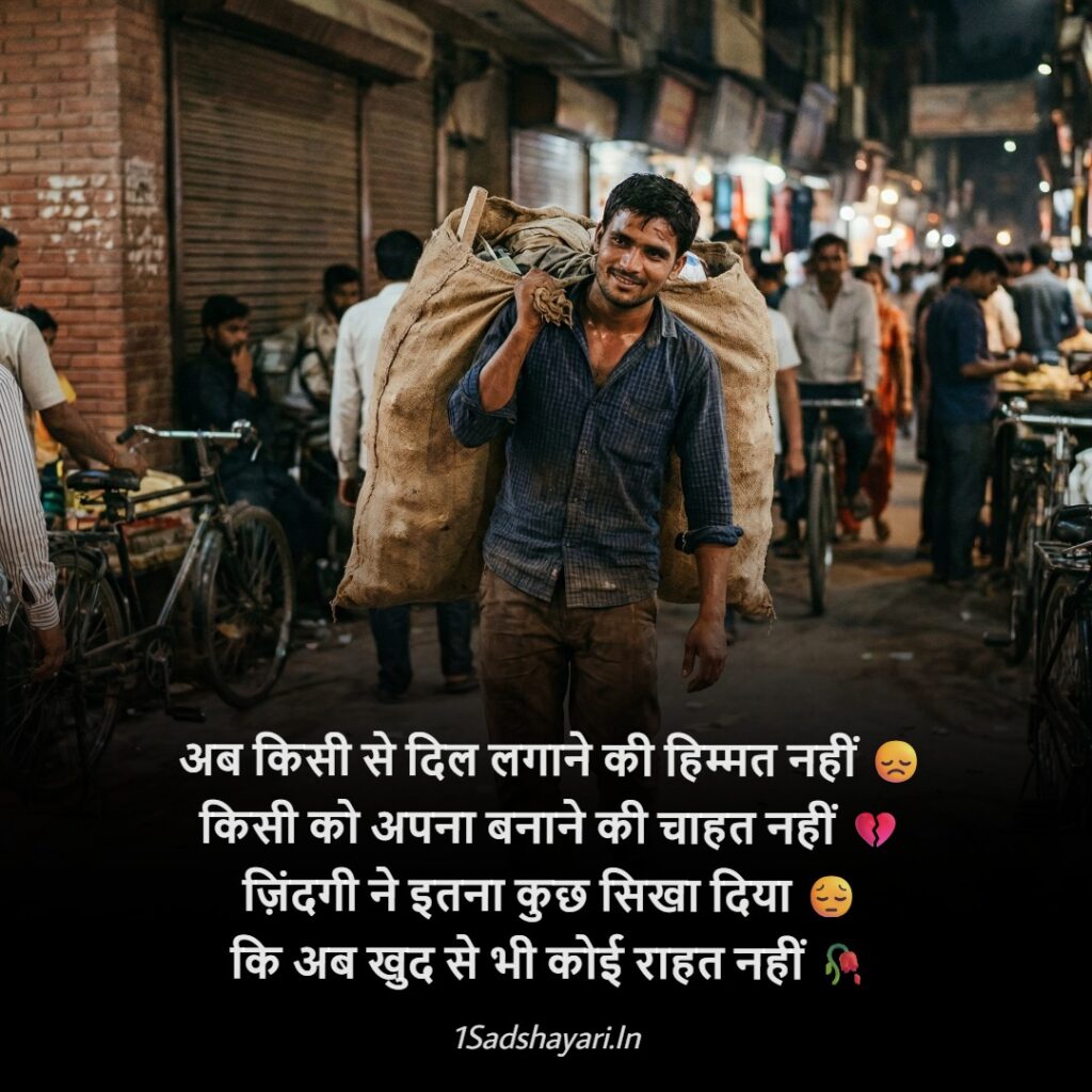 Life sad shayari for boys expressing pain and emotions