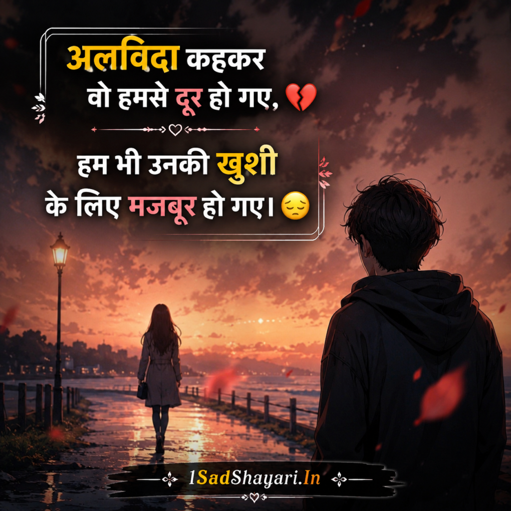 Bichadne ke pal aur alvida wali emotional shayari