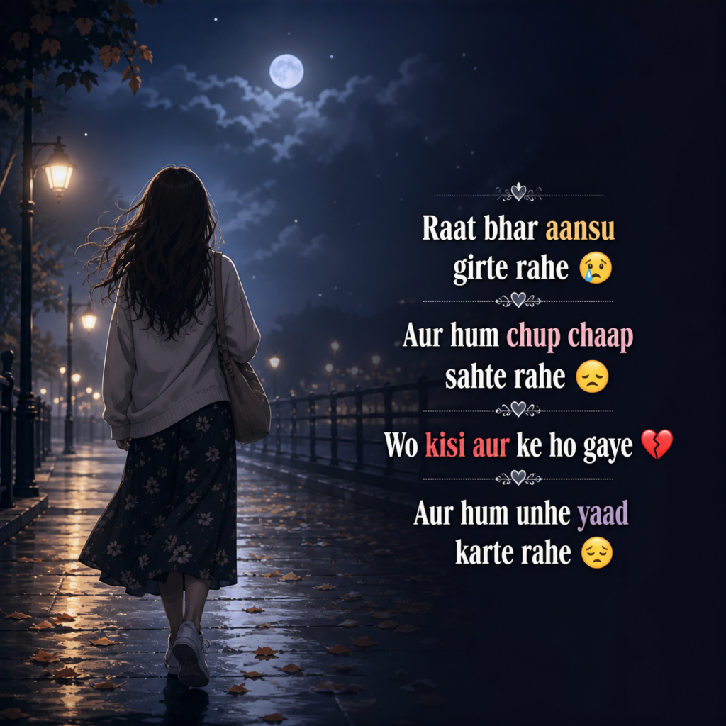 Emotional sad shayari for Instagram