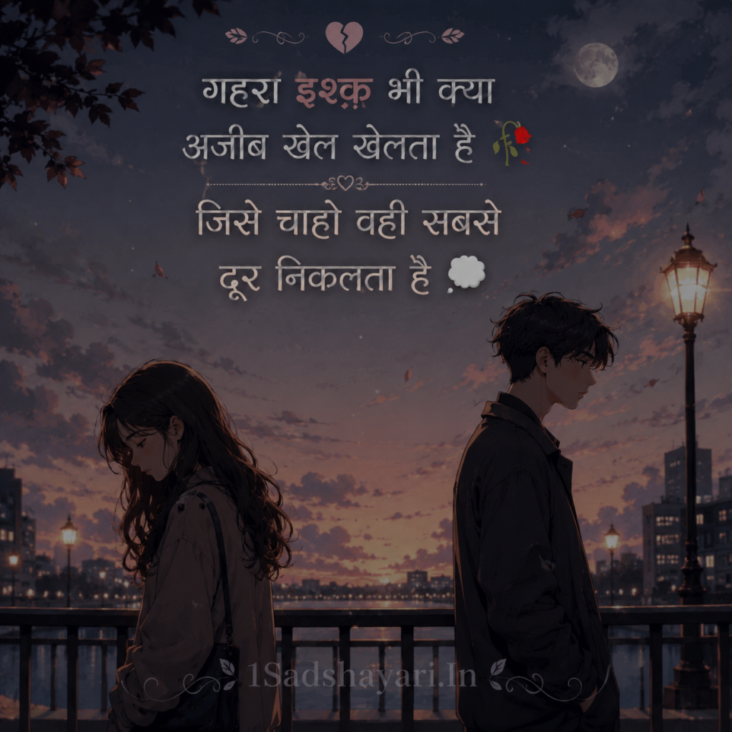 Gehra Ishq Shayari For Broken Heart