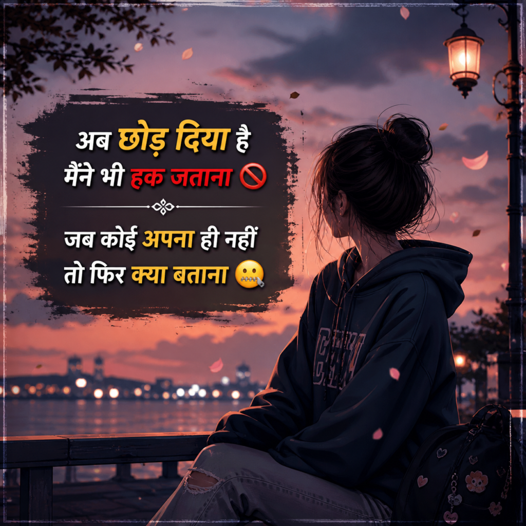 Heartbroken Life Sad Shayari 2 Lines