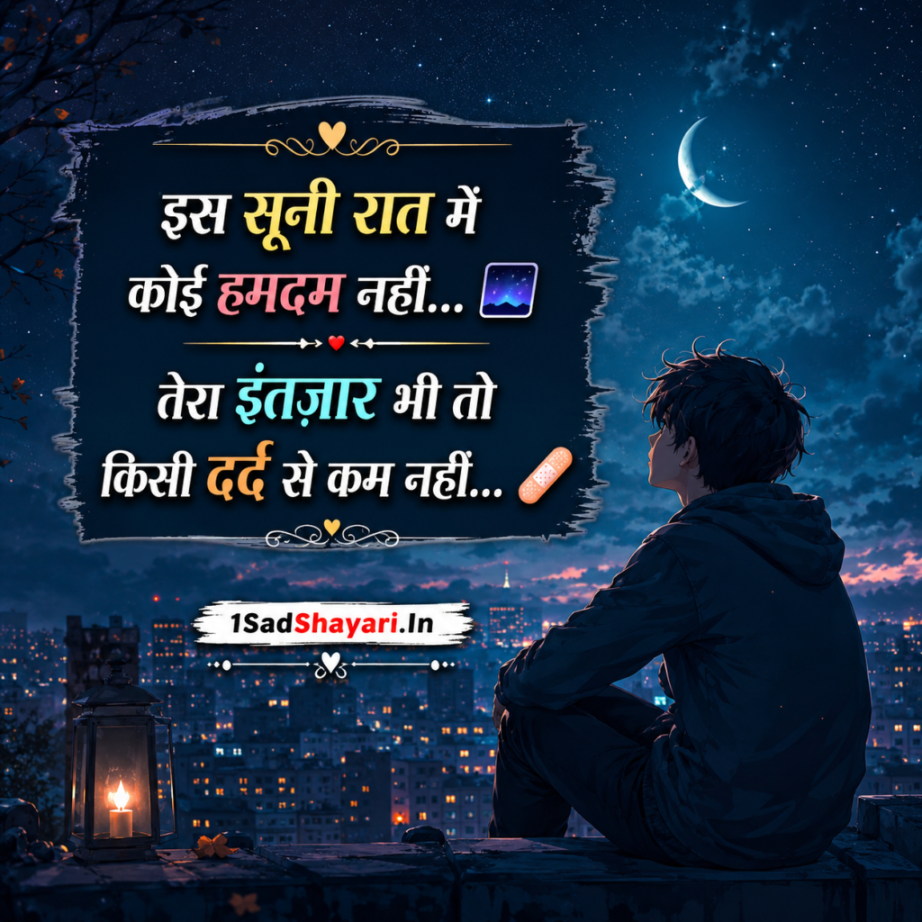 Intezaar Aur Tanhai Ki Yaadon Bhari Shayari