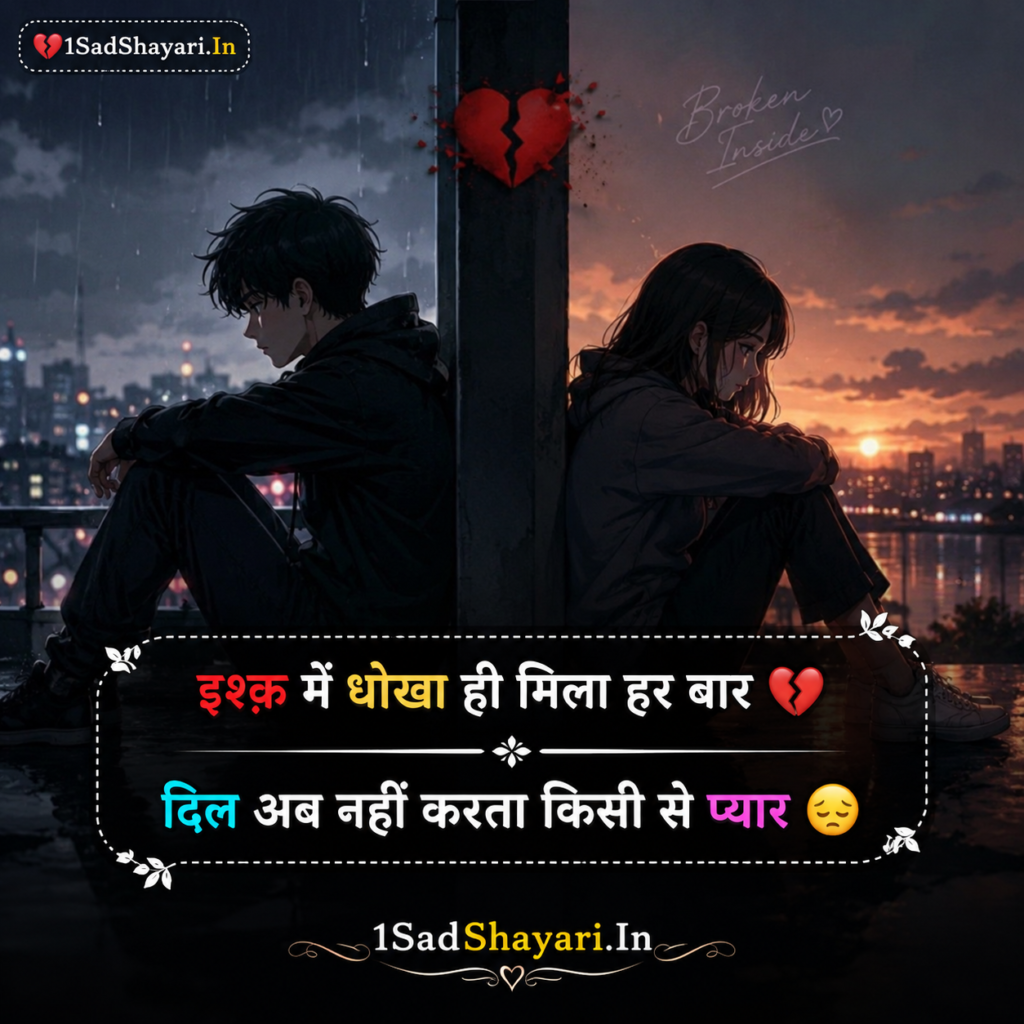 Ishq Mein Dhokha Shayari