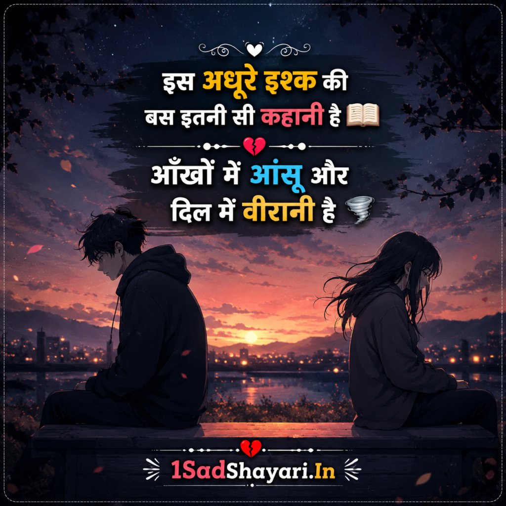 Judai ke dukh ko mehsoos karati sad shayari