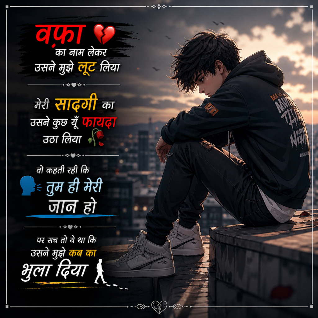 Love betrayal shayari about pain and heartbreak